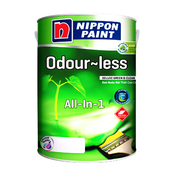 Sơn Nippon Odour-less Deluxe All-in-1 BÓNG 18L 